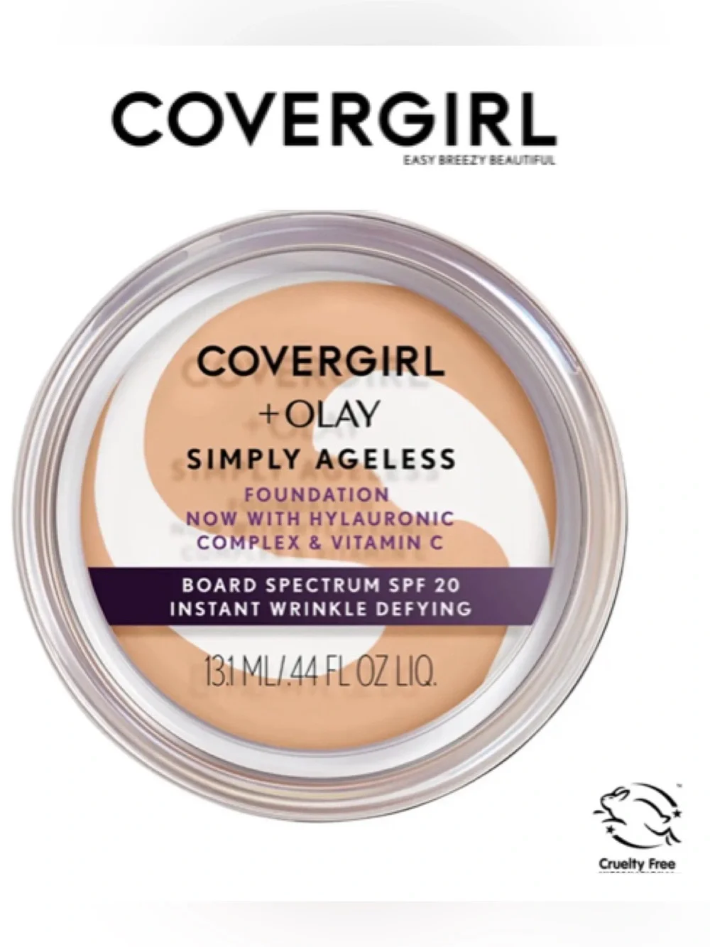COVERGIRL Olay Simply Ageless Wrinkle Defying Foundation 210 Classic Ivory SPF